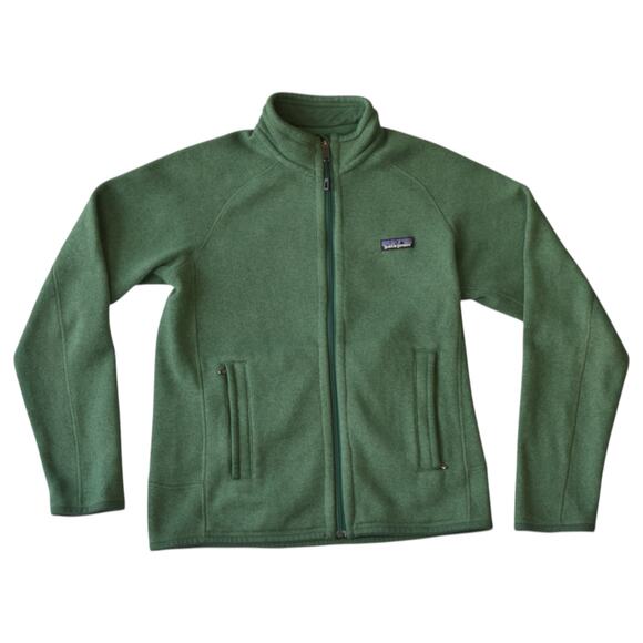Patagonia Green Full Zip Fleece Jacket Men’s XS Outdoor Layer Warm Lightweight - Picture 1 of 5
